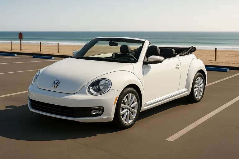 VW Beetle Cabrio lejebil fra EspaRent på Gran Canaria